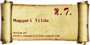 Magyari Tilda névjegykártya